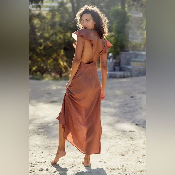 NWT FREE PEOPLE MALA SILK DRESS - Picture 1 of 4